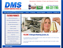 Tablet Screenshot of detergentmarketing.com